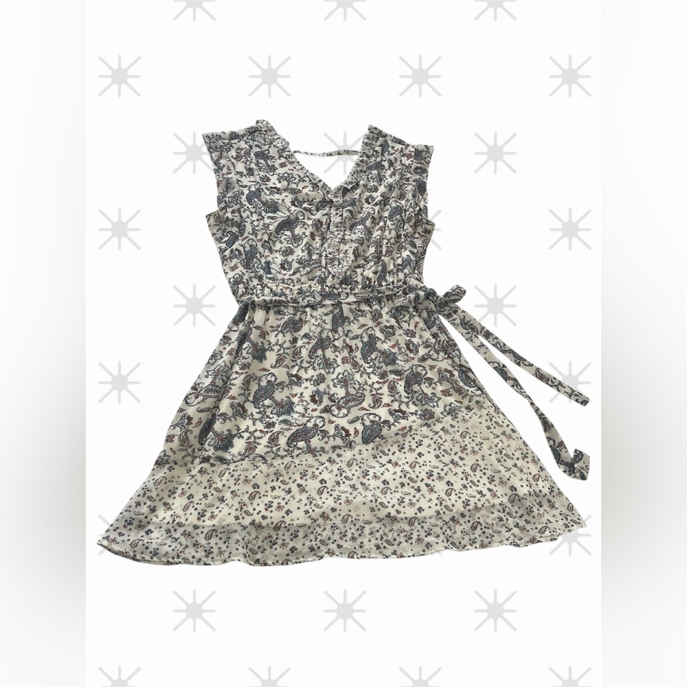 Daniel Rainn White and‎ Navy  Paisley Dress Size Large ~ Classic or Professional